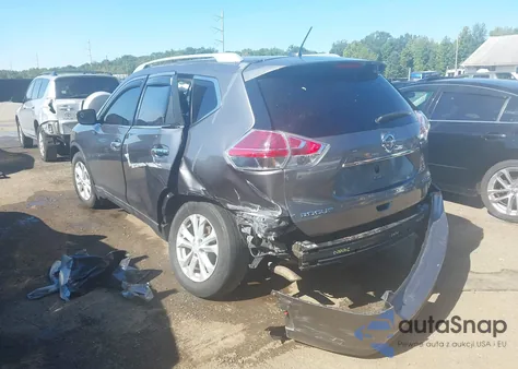 2016 Nissan Rogue Sv из США, поврежденный, VIN 5N1AT2MV4GC809468